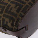 FENDI Zucca Canvas Hand Bag Brown Auth 195772-13