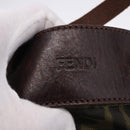 FENDI Zucca Canvas Hand Bag Brown Auth 195772-15