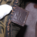 FENDI Zucca Canvas Hand Bag Brown Auth 195772-16