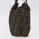 FENDI Zucca Canvas Hand Bag Brown Auth 195772-4