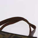 FENDI Zucca Canvas Hand Bag Brown Auth 195772-8