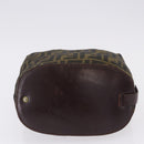 FENDI Zucca Canvas Hand Bag Brown Auth 195772-9