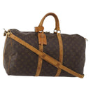LOUIS VUITTON Monogram Keepall Bandouliere 50 Boston Bag M41416 LV Auth 195773-1