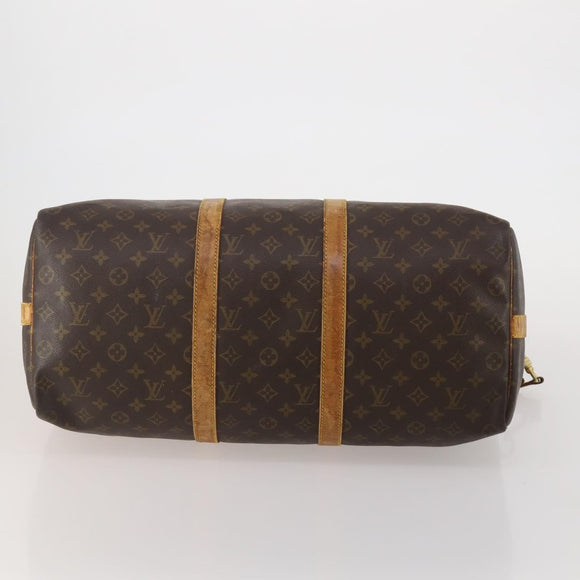 LOUIS VUITTON Monogram Keepall Bandouliere 50 Boston Bag M41416 LV Auth 195773