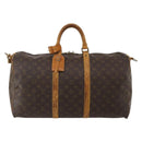LOUIS VUITTON Monogram Keepall Bandouliere 50 Boston Bag M41416 LV Auth 195773-13