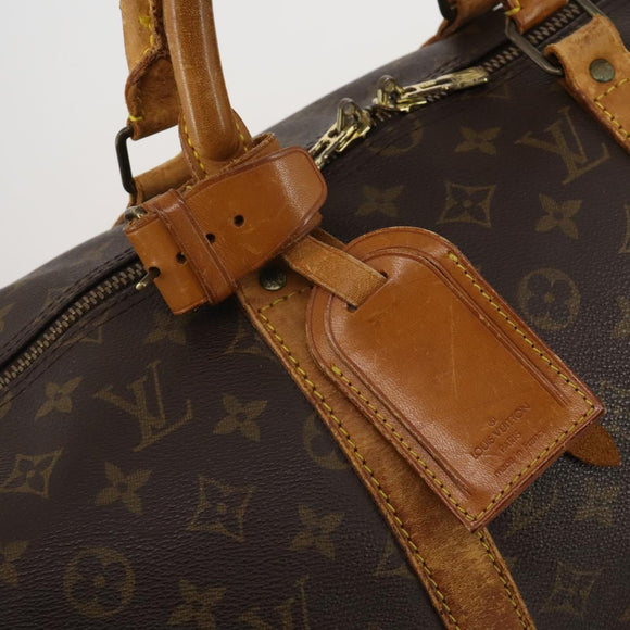 LOUIS VUITTON Monogram Keepall Bandouliere 50 Boston Bag M41416 LV Auth 195773