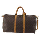 LOUIS VUITTON Monogram Keepall Bandouliere 50 Boston Bag M41416 LV Auth 195773-2