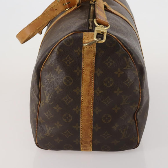 LOUIS VUITTON Monogram Keepall Bandouliere 50 Boston Bag M41416 LV Auth 195773