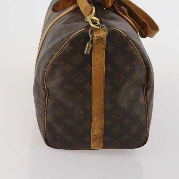 LOUIS VUITTON Monogram Keepall Bandouliere 50 Boston Bag M41416 LV Auth 195773