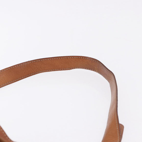 CELINE Macadam Shoulder Bag PVC Leather Brown Gold Tone Auth 195775