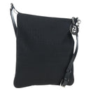 FENDI Zucchino Canvas Shoulder Bag Black Silver 8BT151 Auth 195776V-1