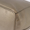 LOEWE Tote Bag Leather Gold Tone Auth 195777V-17