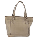 LOEWE Tote Bag Leather Gold Tone Auth 195777V-2