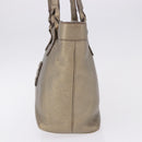 LOEWE Tote Bag Leather Gold Tone Auth 195777V-3