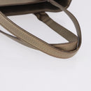 LOEWE Tote Bag Leather Gold Tone Auth 195777V-7