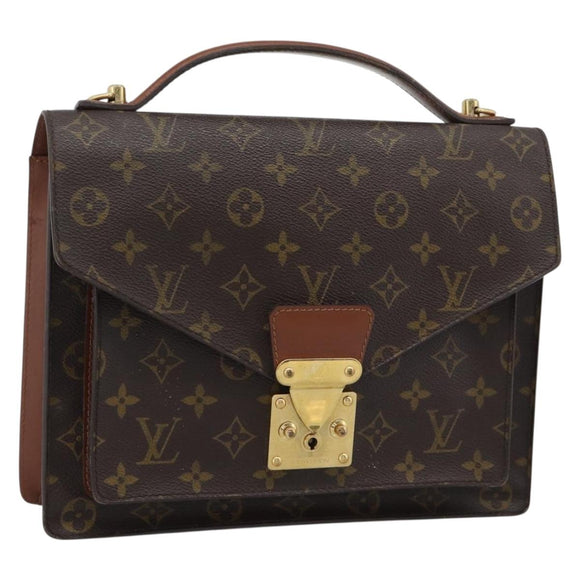 LOUIS VUITTON Monogram Monceau 28 Hand Bag M51185 LV Auth 195780