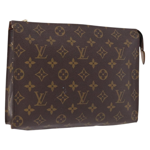 LOUIS VUITTON Monogram Poche Toilette 26 Pouch M47542 LV Auth 195782