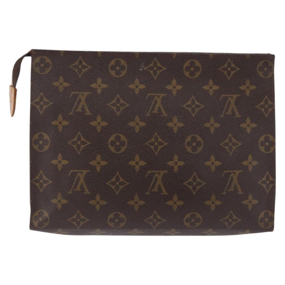 LOUIS VUITTON Monogram Poche Toilette 26 Pouch M47542 LV Auth 195783