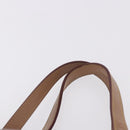 ETRO Paisley Hand Bag Leather Brown Gold Tone Auth 195784-8