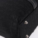 Christian Dior Trotter Canvas Hand Bag Black Silver Auth 195785V-9