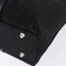 Christian Dior Trotter Canvas Hand Bag Black Silver Auth 195785V-16