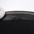Christian Dior Trotter Canvas Hand Bag Black Silver Auth 195785V-17