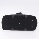 Christian Dior Trotter Canvas Hand Bag Black Silver Auth 195785V-5