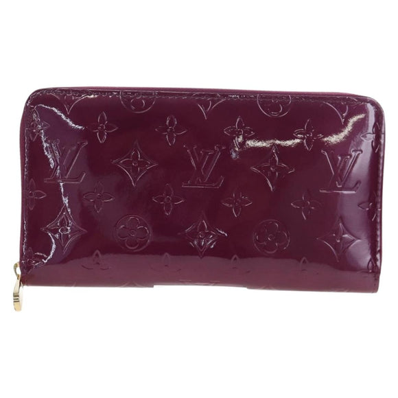 LOUIS VUITTON Monogram Vernis Zippy Organizer Long Wallet Viole LV Auth 195786V