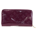 LOUIS VUITTON Monogram Vernis Zippy Organizer Long Wallet Viole LV Auth 195786V-2