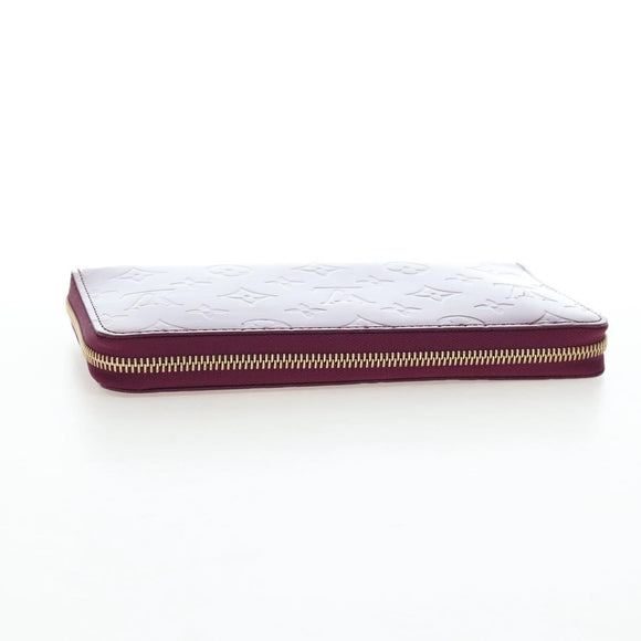 LOUIS VUITTON Monogram Vernis Zippy Organizer Long Wallet Viole LV Auth 195786V