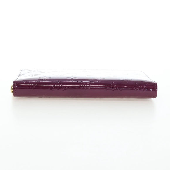 LOUIS VUITTON Monogram Vernis Zippy Organizer Long Wallet Viole LV Auth 195786V