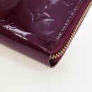 LOUIS VUITTON Monogram Vernis Zippy Organizer Long Wallet Viole LV Auth 195786V-15