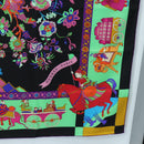 HERMES Scarf ""fantaisies indiennes"" Silk Multicolor Auth 195787M-10