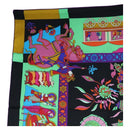 HERMES Scarf ""fantaisies indiennes"" Silk Multicolor Auth 195787M-2