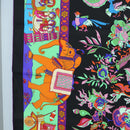 HERMES Scarf ""fantaisies indiennes"" Silk Multicolor Auth 195787M-5