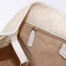 Christian Dior Trotter Canvas Hand Bag Ivory Silver Auth 195788V-19