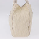 Christian Dior Trotter Canvas Hand Bag Ivory Silver Auth 195788V-4