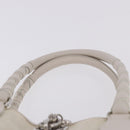 Christian Dior Trotter Canvas Hand Bag Ivory Silver Auth 195788V-8