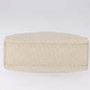 Christian Dior Trotter Canvas Hand Bag Ivory Silver Auth 195788V-9