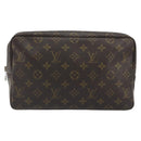 LOUIS VUITTON Monogram Trousse Toilette 28 Clutch Bag M47522 LV Auth 195789A-13