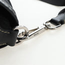 PRADA Nylon Shoulder Bag Black Silver Auth 195790V-10