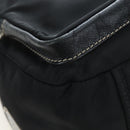 PRADA Nylon Shoulder Bag Black Silver Auth 195790V-12