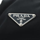 PRADA Nylon Shoulder Bag Black Silver Auth 195790V-16