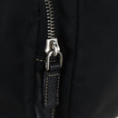 PRADA Nylon Shoulder Bag Black Silver Auth 195790V-17