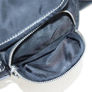 PRADA Nylon Shoulder Bag Black Silver Auth 195790V-18