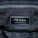 PRADA Nylon Shoulder Bag Black Silver Auth 195790V-20