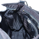 PRADA Nylon Shoulder Bag Black Silver Auth 195790V-22