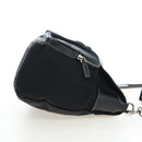 PRADA Nylon Shoulder Bag Black Silver Auth 195790V-5