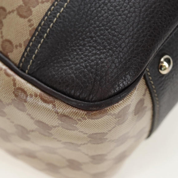 GUCCI GG Crystal Tote Bag Coated Canvas Outlet Beige Gold 293589 Auth 195792V