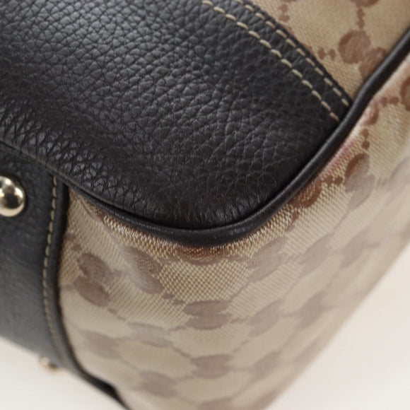 GUCCI GG Crystal Tote Bag Coated Canvas Outlet Beige Gold 293589 Auth 195792V